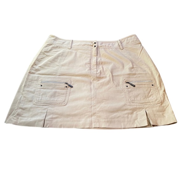 Bundle of 2 Women's Jamie Sadock Skorts Beige and Pink Golf Skirt Size 16 Strech - Picture 2 of 5